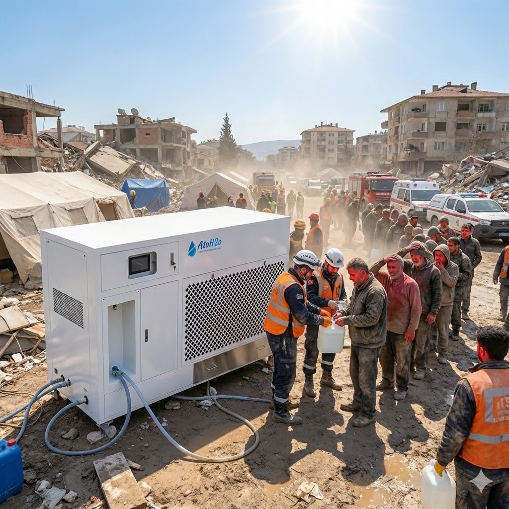 Penerapan Generator Udara-ke-Air dalam Rekonstruksi Pasca Bencana: Solusi Efektif untuk Suhu Tinggi